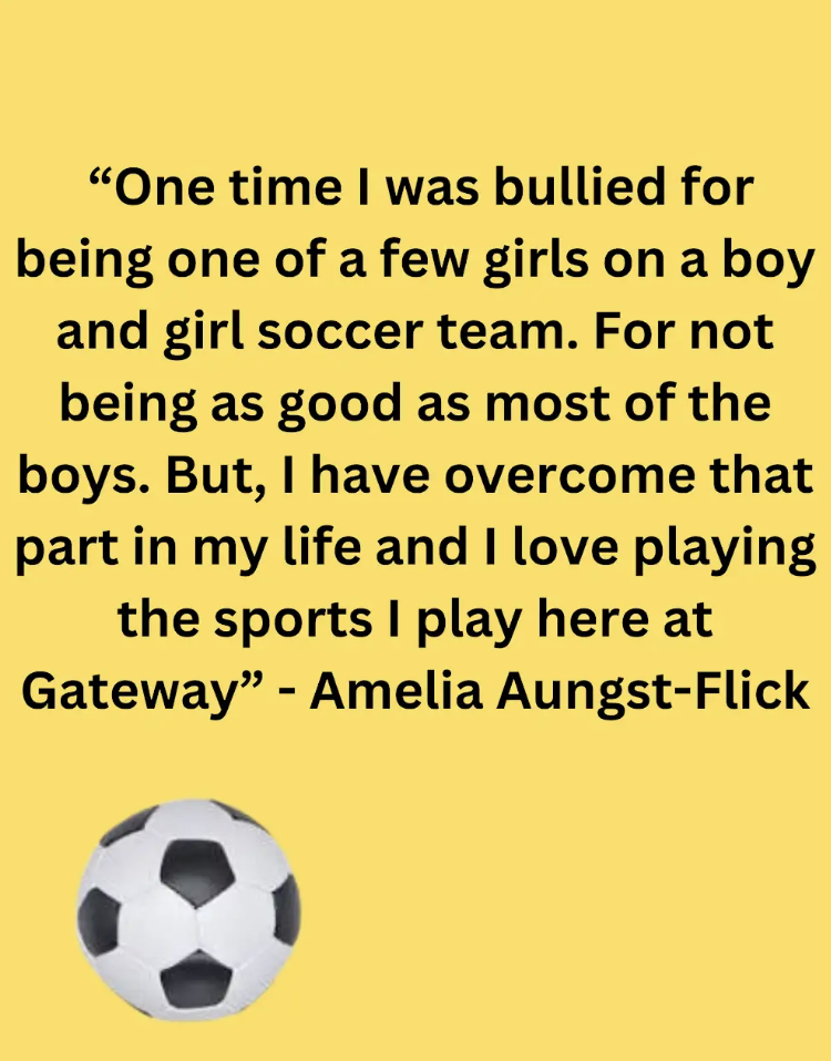 Original commentary by Amelia Aungst-Flick, a ninth grade athlete at Gateway Regional High School / Canva creation by Hazel Foster